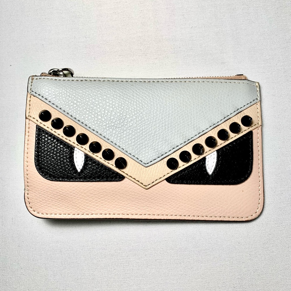Fendi Monster Studded Key Case Pouch